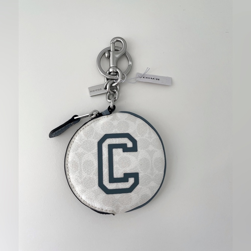 Coach Varsity Bag Charm Zipper Pouch